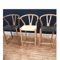 Decen Modern Design Wishbone Counter Stool Y Barstool